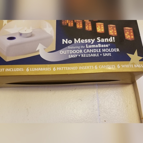 NIB Complete Luminaria Kit 6 Walkway Lanterns Outdoor Candke Holder 24 PC Kit - Picture 3 of 12